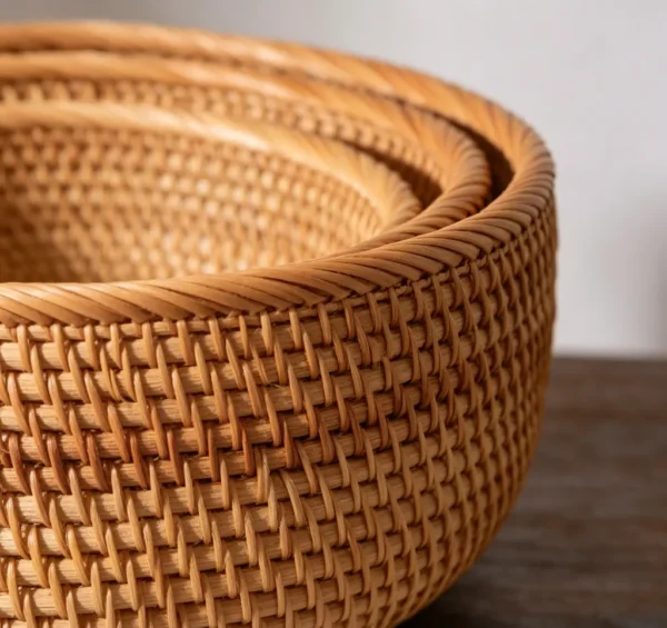 Handwoven Rattan Basket - Lovely Homelife