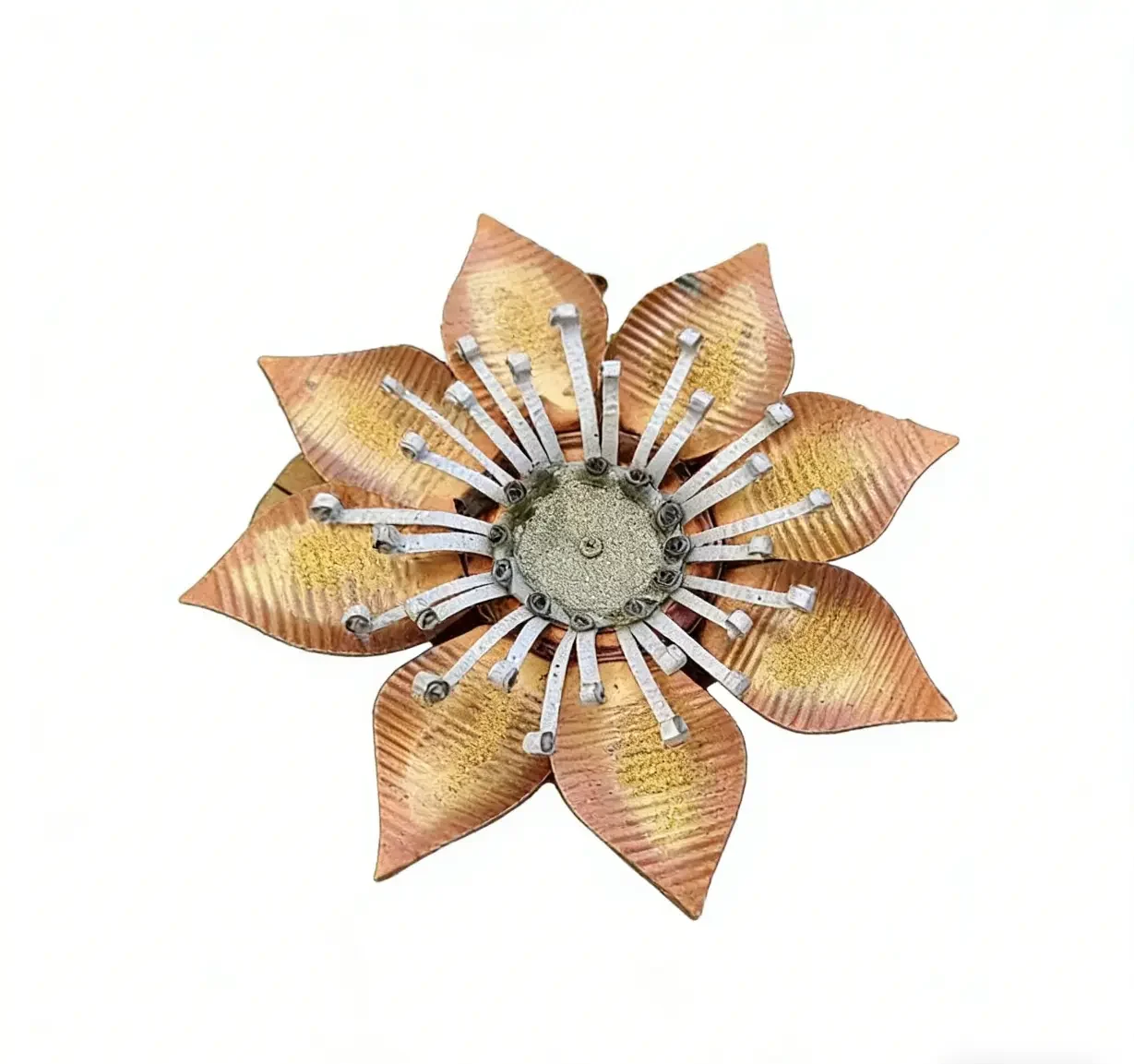 Handmade Metal Flower Wall Decor - Image 8
