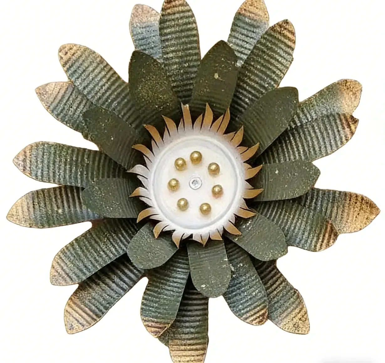 Handmade Metal Flower Wall Decor - Image 6