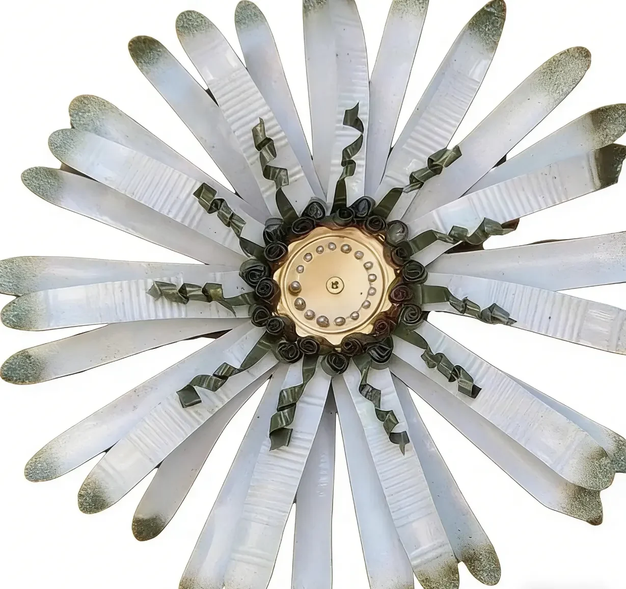 Handmade Metal Flower Wall Decor - Image 7