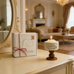 Camellia Flower Scented Candle Gift Set